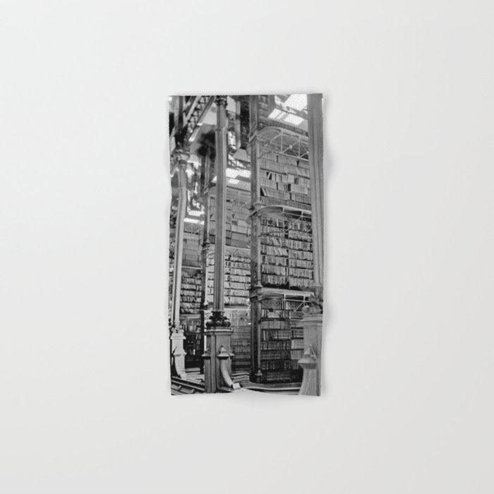 A Book Lover's Dream - Cincinnati Public Library black and white photographs / black and white photo Bath Towel Gallery Image 1