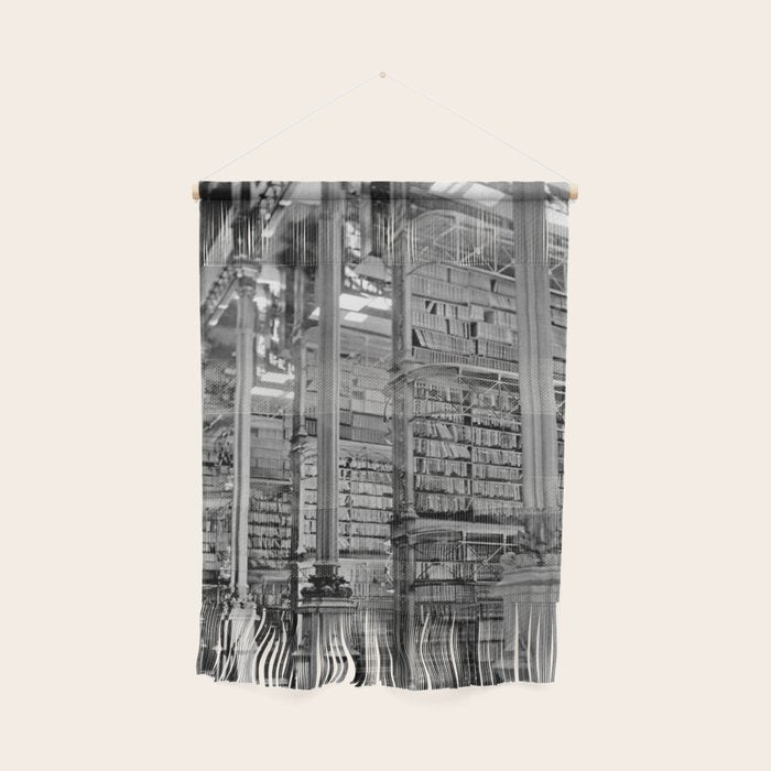 A Book Lover's Dream - Cincinnati Public Library black and white photographs / black and white photo Wall Hanging Gallery Image 1