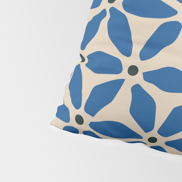 Blue flower pattern Pillow Sham Gallery Image 4