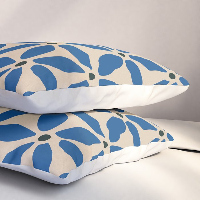 Blue flower pattern Pillow Sham Gallery Image 3