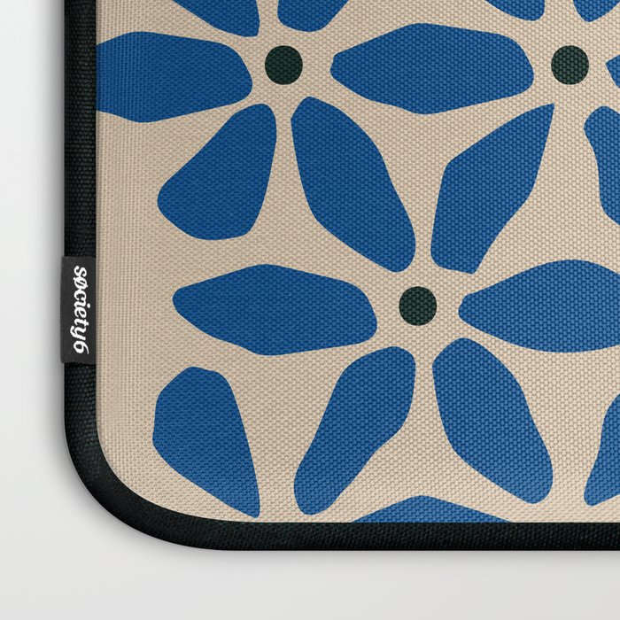 Blue flower pattern Laptop Sleeve Gallery Image 3