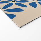 Blue flower pattern Welcome Mat Gallery Image 2