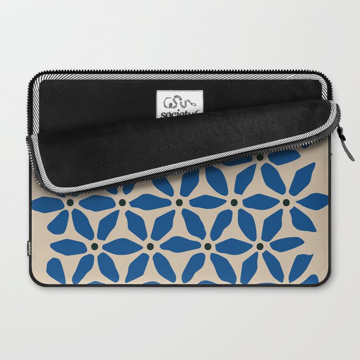Blue flower pattern Laptop Sleeve Gallery Image 2