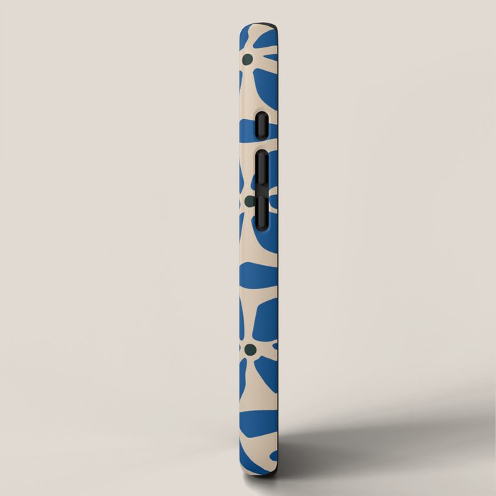 Blue flower pattern iPhone Case Gallery Image 2