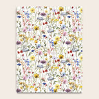 Scandinavian Colorful Midsummer Dried Wildflowers Watercolor Meadow  14 Notebook Gallery Image 4