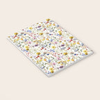 Scandinavian Colorful Midsummer Dried Wildflowers Watercolor Meadow  14 Notebook Gallery Image 3