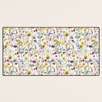 Scandinavian Colorful Midsummer Dried Wildflowers Watercolor Meadow  14 Desk Mat Gallery Image 3