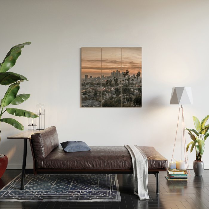 Los Angeles Wood Wall Art Gallery Image 2