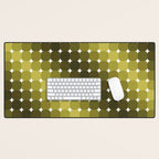 Retro Rounded Rectangle Gradient - Green Desk Mat Gallery Image 1