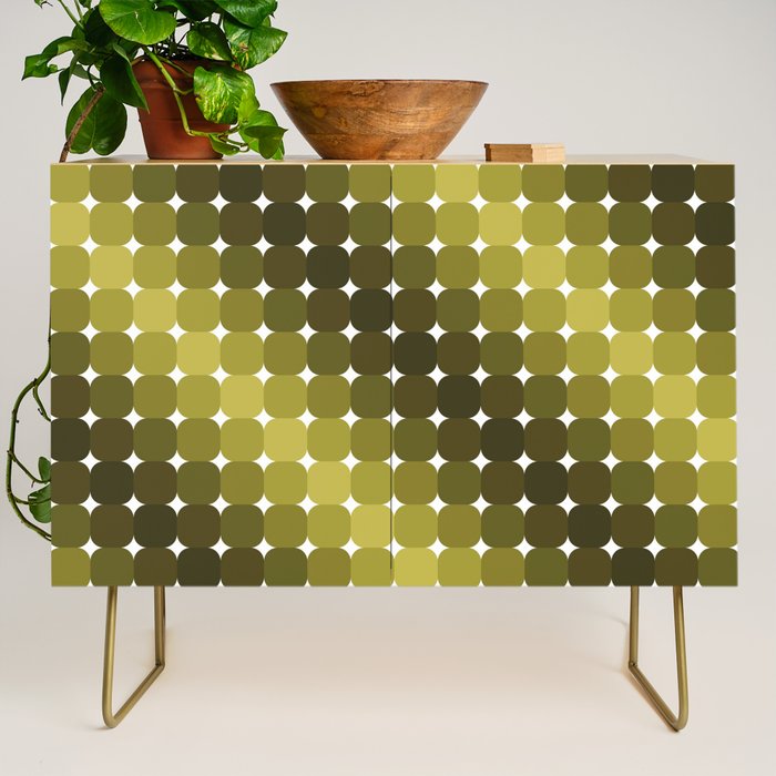 Retro Rounded Rectangle Gradient - Green Credenza Gallery Image 1