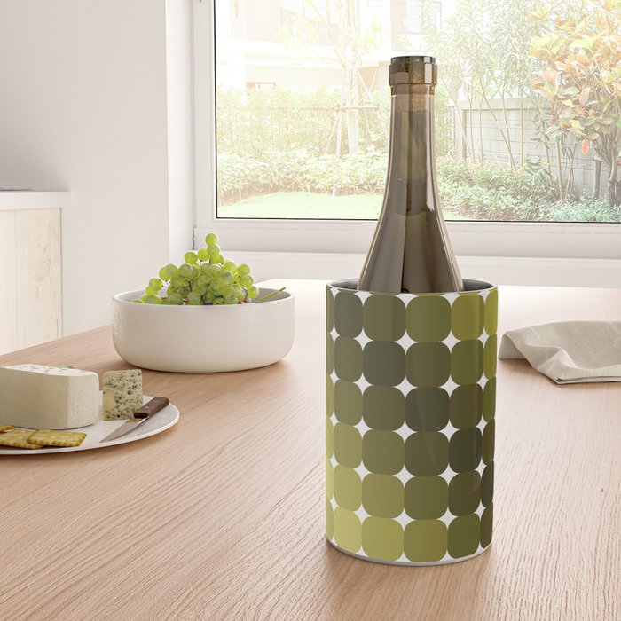 Retro Rounded Rectangle Gradient - Green Wine Chiller Gallery Image 4
