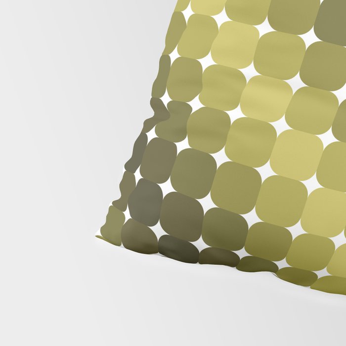 Retro Rounded Rectangle Gradient - Green Pillow Sham Gallery Image 4