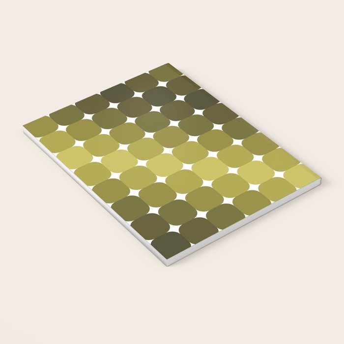 Retro Rounded Rectangle Gradient - Green Notebook Gallery Image 3