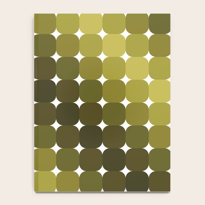 Retro Rounded Rectangle Gradient - Green Notebook Gallery Image 4