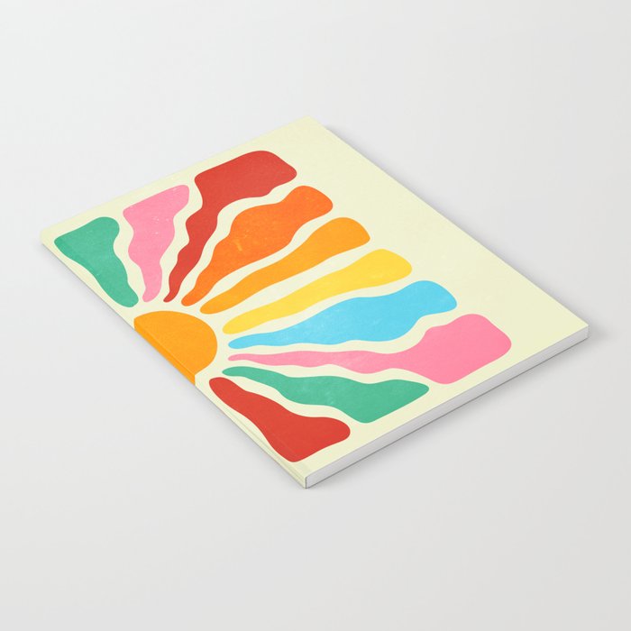 Retro Sun Waves: Rainbow Edition Notebook Gallery Image 2