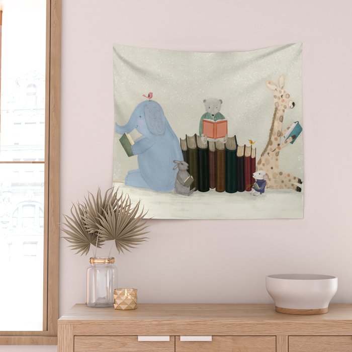little readers Wall Tapestry Gallery Image 2