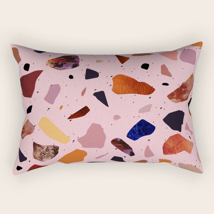 Terrazzo Rosé Rectangular Pillow Gallery Image 2