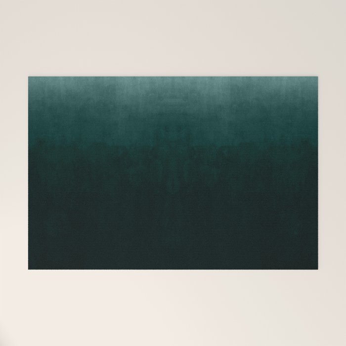 Ombre Emerald Welcome Mat Gallery Image 1