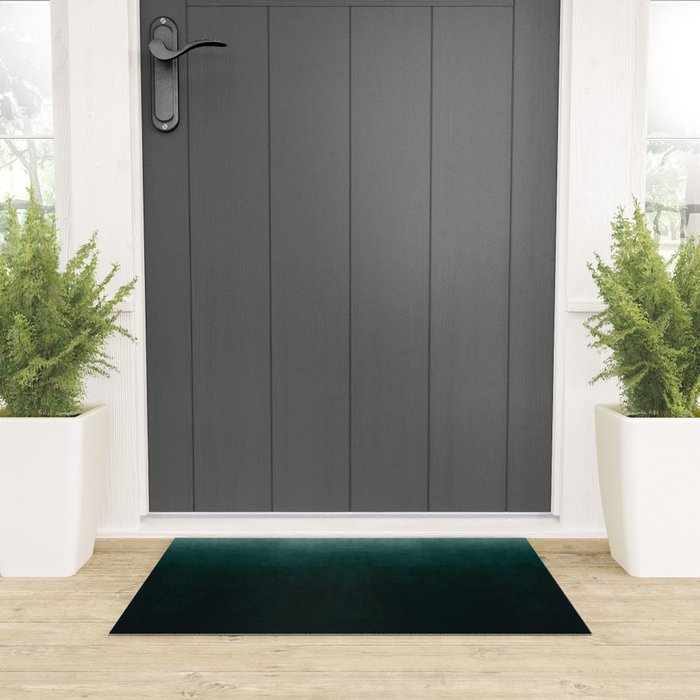 Ombre Emerald Welcome Mat Gallery Image 3
