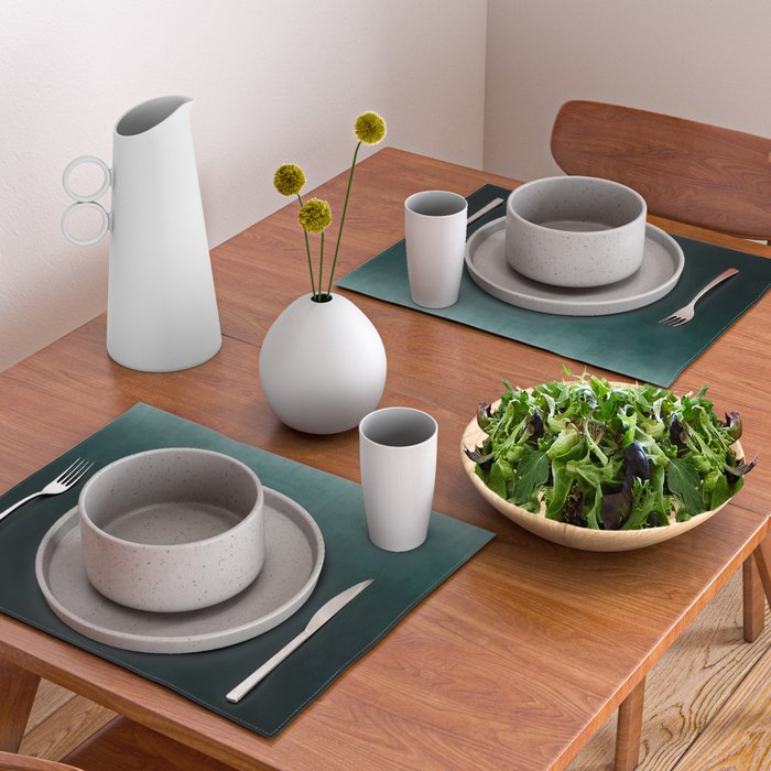 Ombre Emerald Placemat Gallery Image 2