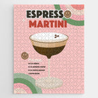 Espresso Martini Italian Retro Cocktail - Red Green Pink Jigsaw Puzzle Gallery Image 1