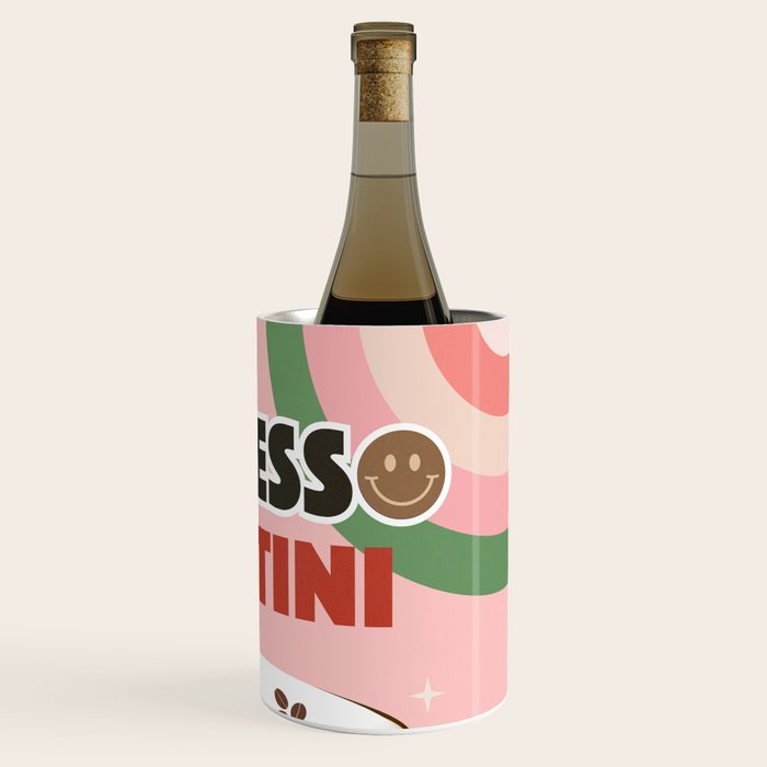 Espresso Martini Italian Retro Cocktail - Red Green Pink Wine Chiller Gallery Image 3