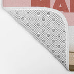 Espresso Martini Italian Retro Cocktail - Red Green Pink Bath Mat Gallery Image 2