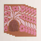 Mid-century blooming pot  Wrapping Paper Gallery Image 3