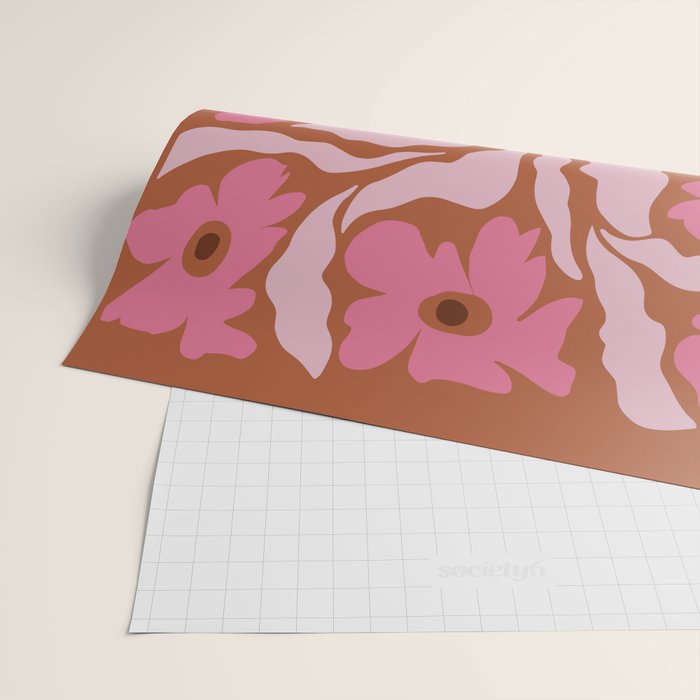 Mid-century blooming pot  Wrapping Paper Gallery Image 2
