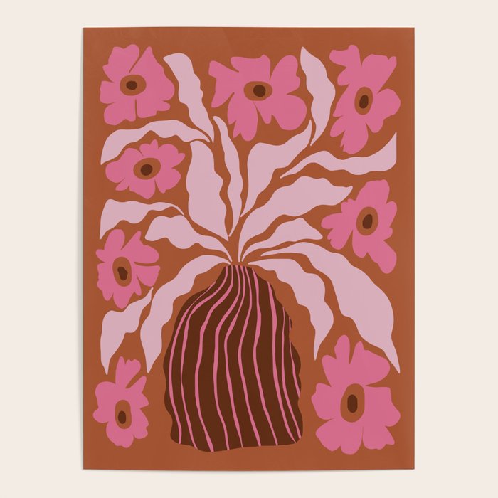 Mid-century blooming pot  Poster Gallery Image 4