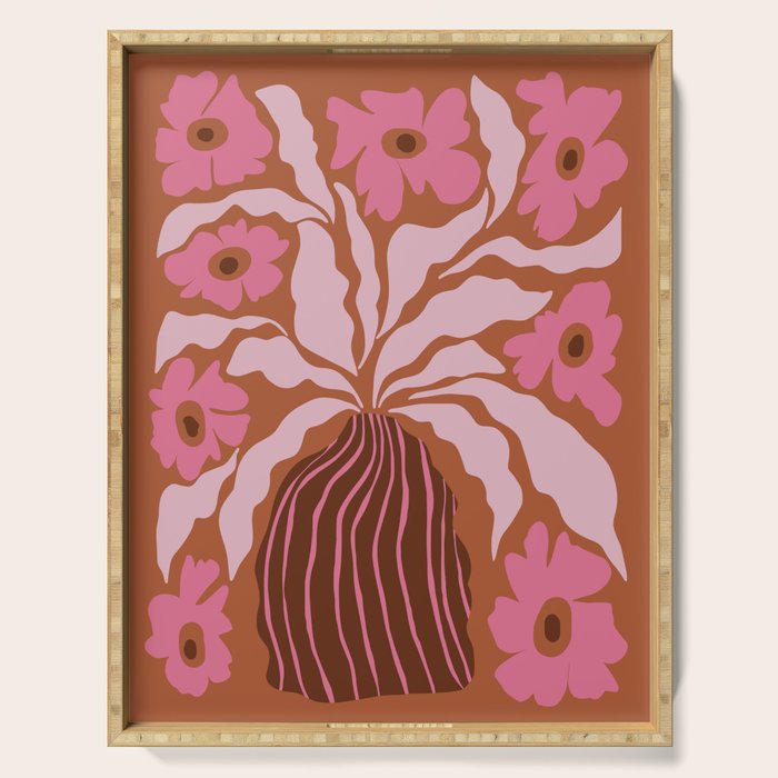 Mid-century blooming pot  Serving Tray Gallery Image 1