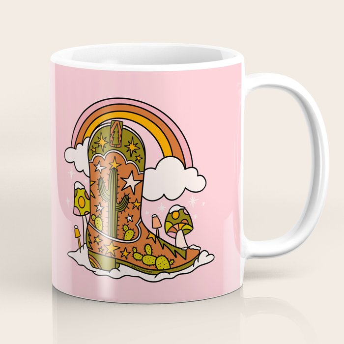 Christmas Cowboy Boots Coffee Mug Gallery Image 1