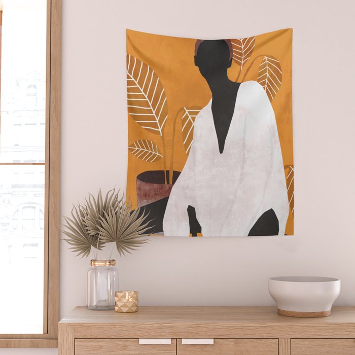 Tropical Girl 6 Wall Tapestry Gallery Image 2