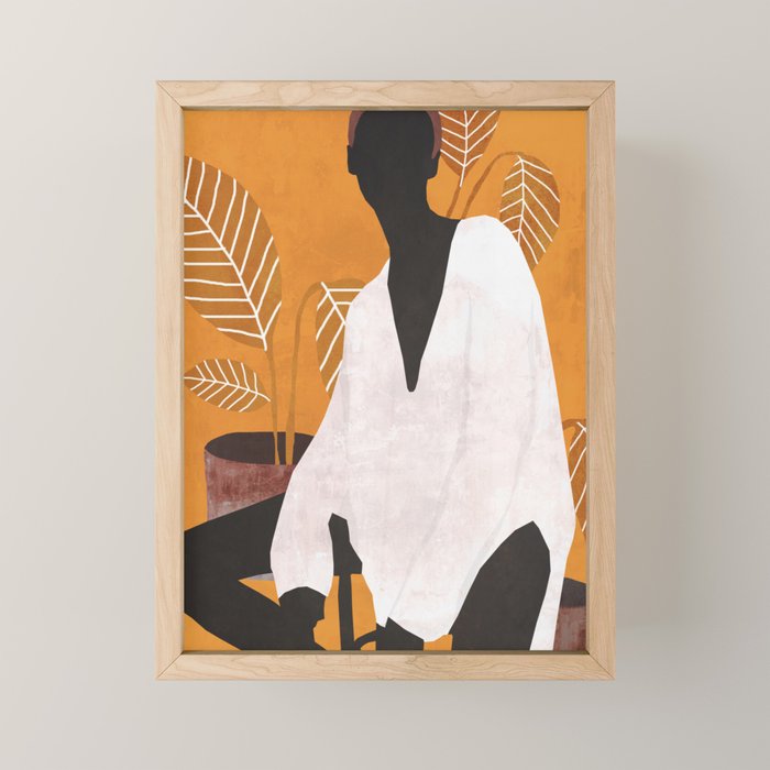 Tropical Girl 6 Mini Art Print Gallery Image 1
