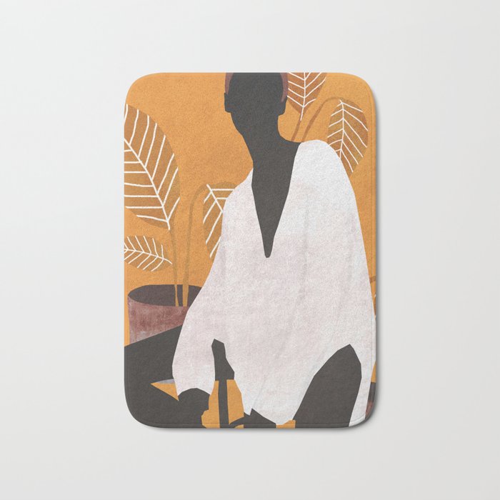 Tropical Girl 6 Bath Mat Gallery Image 1