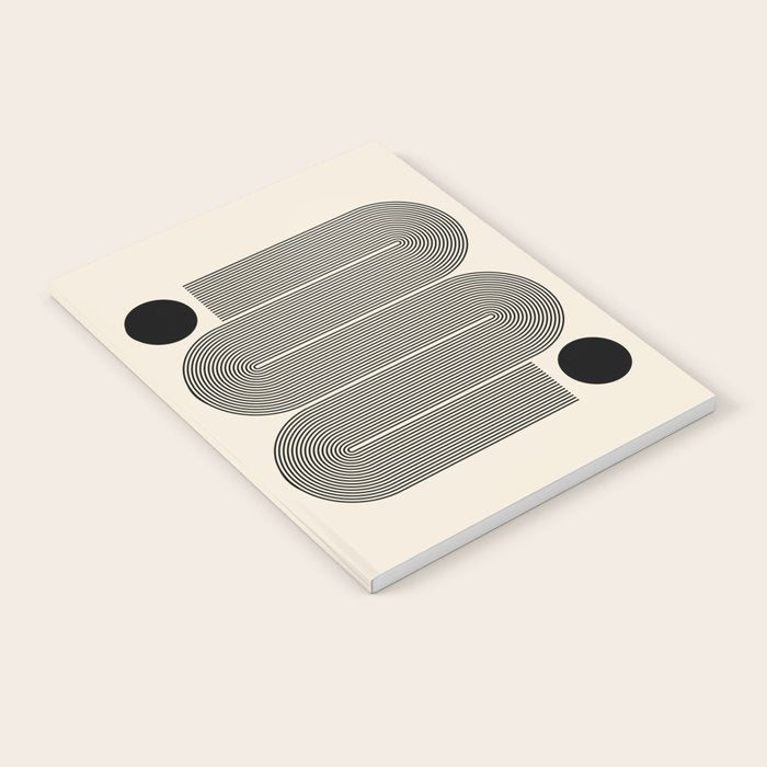 Abstraction_LINE_BLACK_DOT_VISUAL_ART_Minimlism_001A Notebook Gallery Image 2