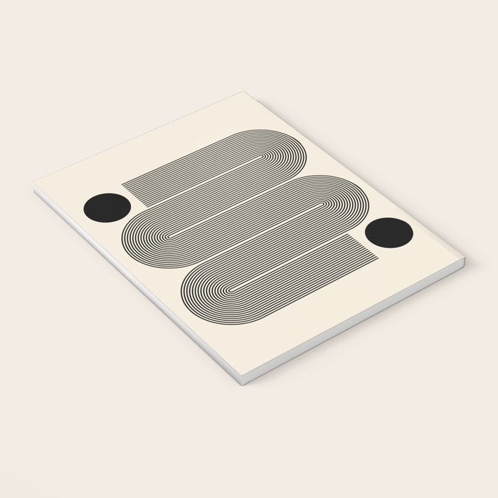Abstraction_LINE_BLACK_DOT_VISUAL_ART_Minimlism_001A Notebook Gallery Image 3
