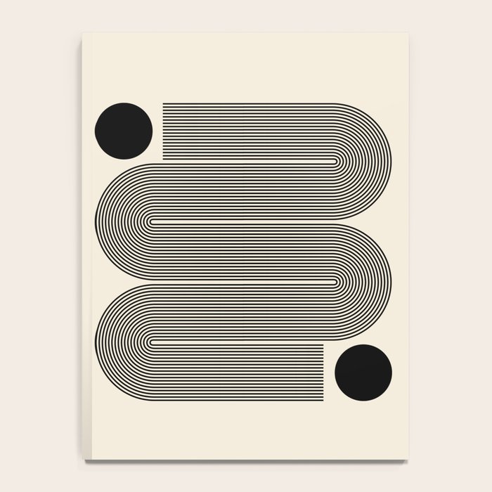 Abstraction_LINE_BLACK_DOT_VISUAL_ART_Minimlism_001A Notebook Gallery Image 4