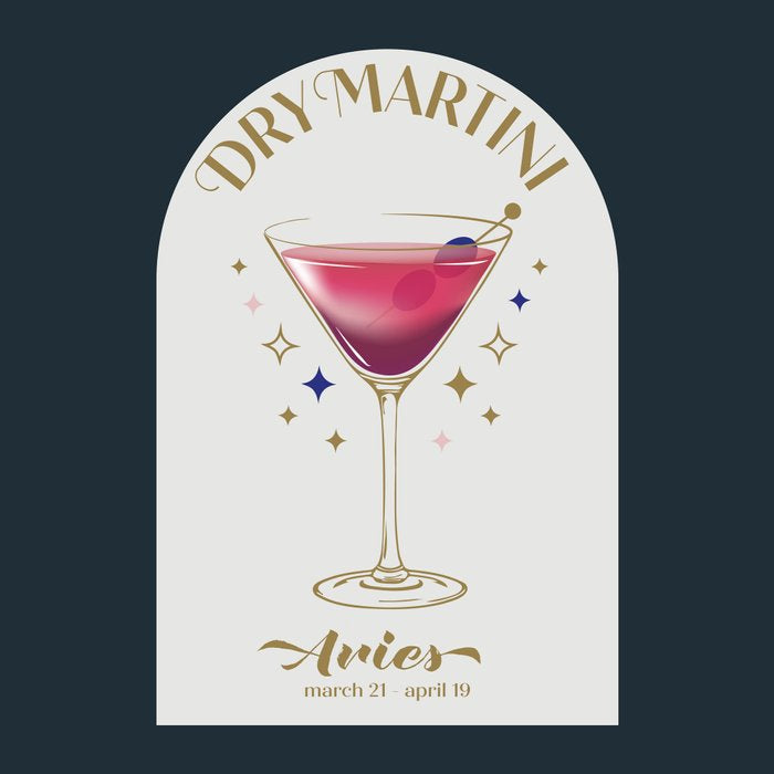 Dry Martini Cocktail Zodiac Sign Coffee Mug Gallery Image 2