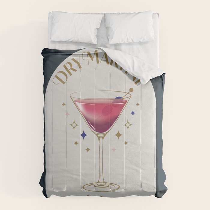 Dry Martini Cocktail Zodiac Sign Comforter Gallery Image 6