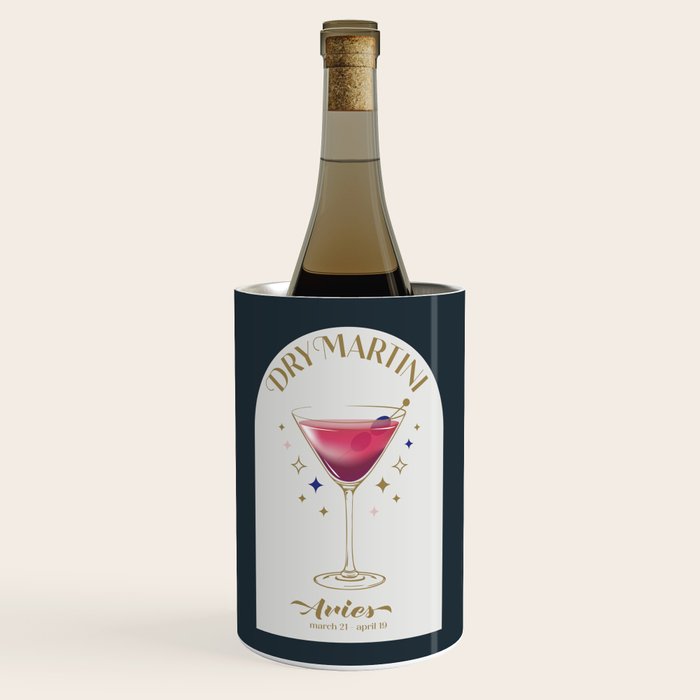 Dry Martini Cocktail Zodiac Sign Wine Chiller Gallery Image 1