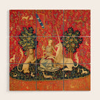 Lady and the Unicorn - Sight Wood Wall Art Gallery Image 1