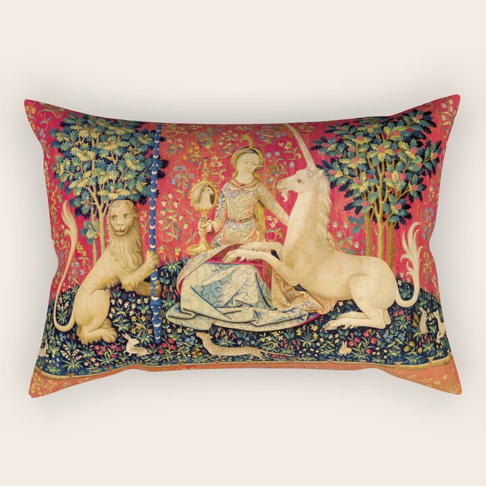 Lady and the Unicorn - Sight Rectangular Pillow Gallery Image 1