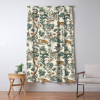 Tigers in Romantic Botanica Window Curtain Gallery Image 5