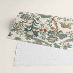 Tigers in Romantic Botanica Wrapping Paper Gallery Image 2