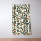 Tigers in Romantic Botanica Window Curtain Gallery Image 3