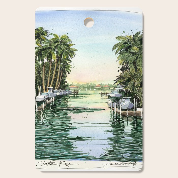Siesta Key View to Big Pass Cutting Board Gallery Image 1