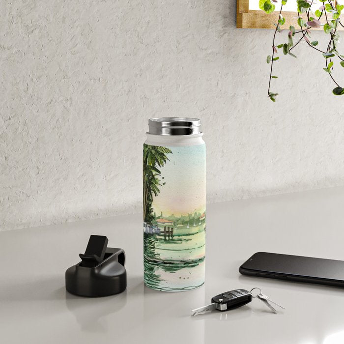Siesta Key View to Big Pass Water Bottle Gallery Image 4