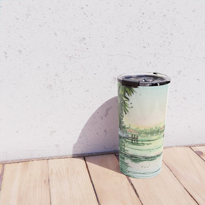 Siesta Key View to Big Pass Travel Mug Gallery Image 4