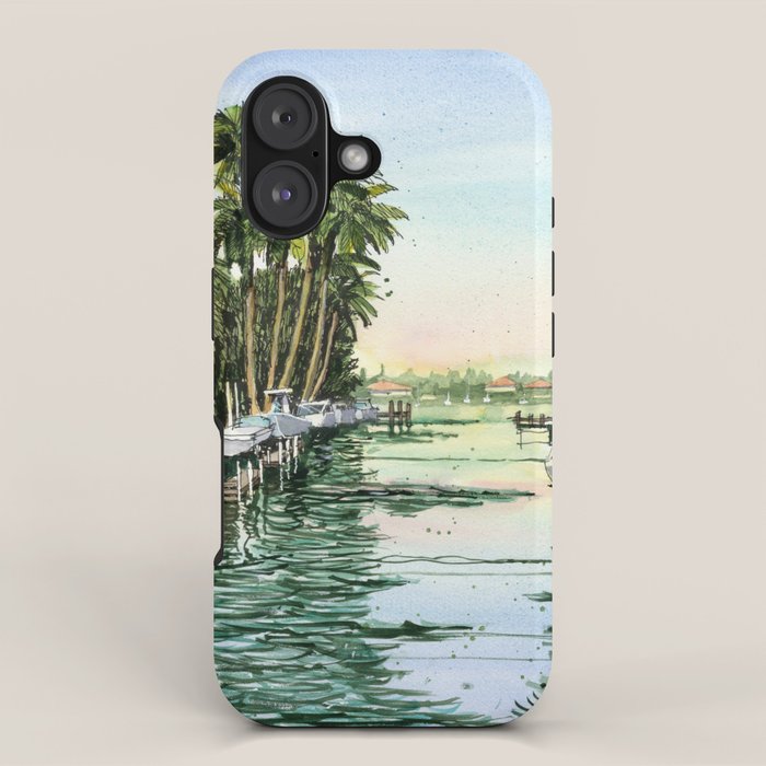 Siesta Key View to Big Pass iPhone Case Gallery Image 1